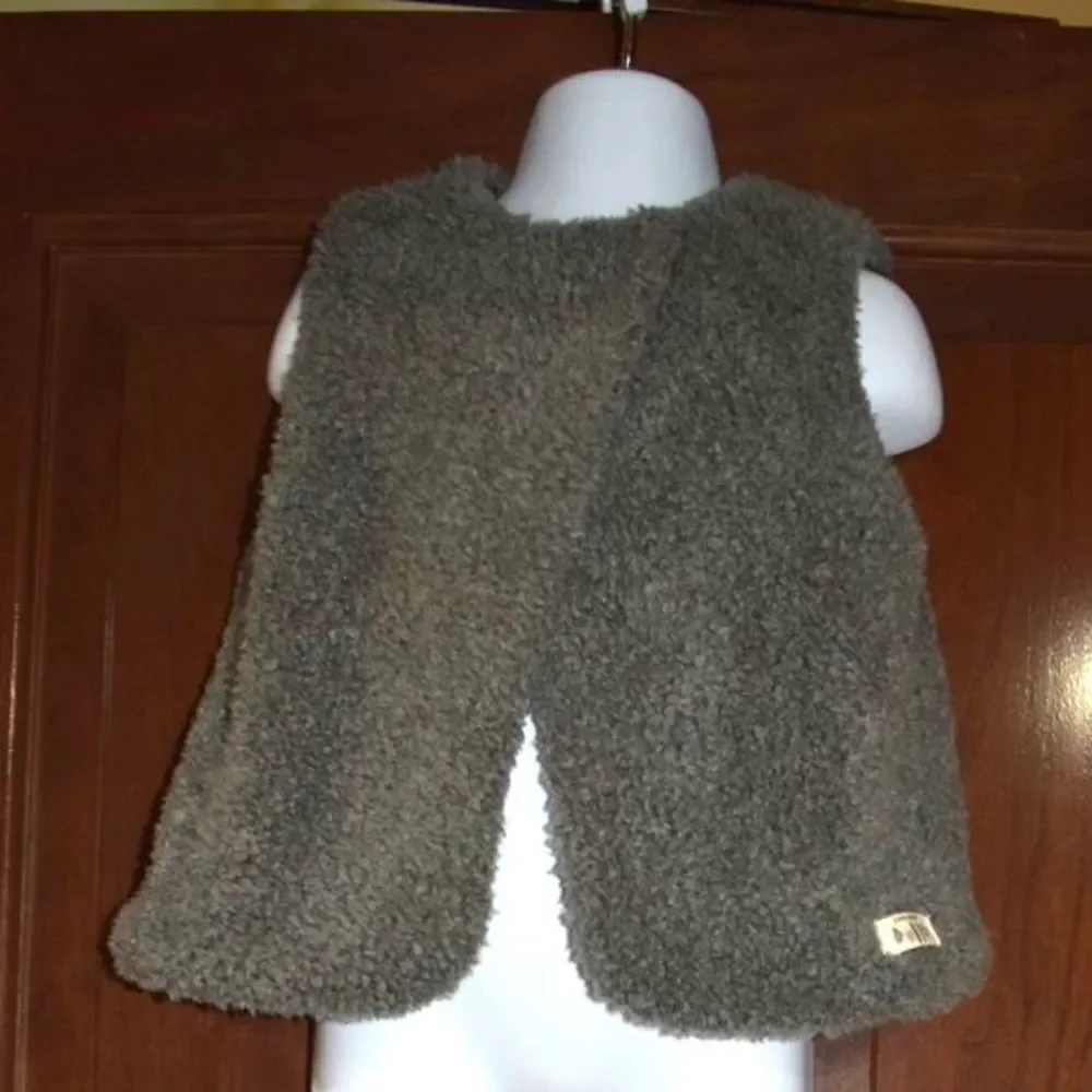Zara Baby Vest  2-3 Years Gray Fluffy